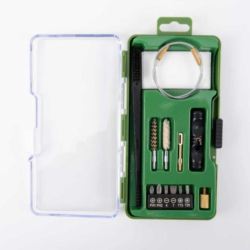 వృత్తిపరమైన .22 కాలిబర్ హ్యాండ్‌గన్ క్లీనింగ్ కిట్